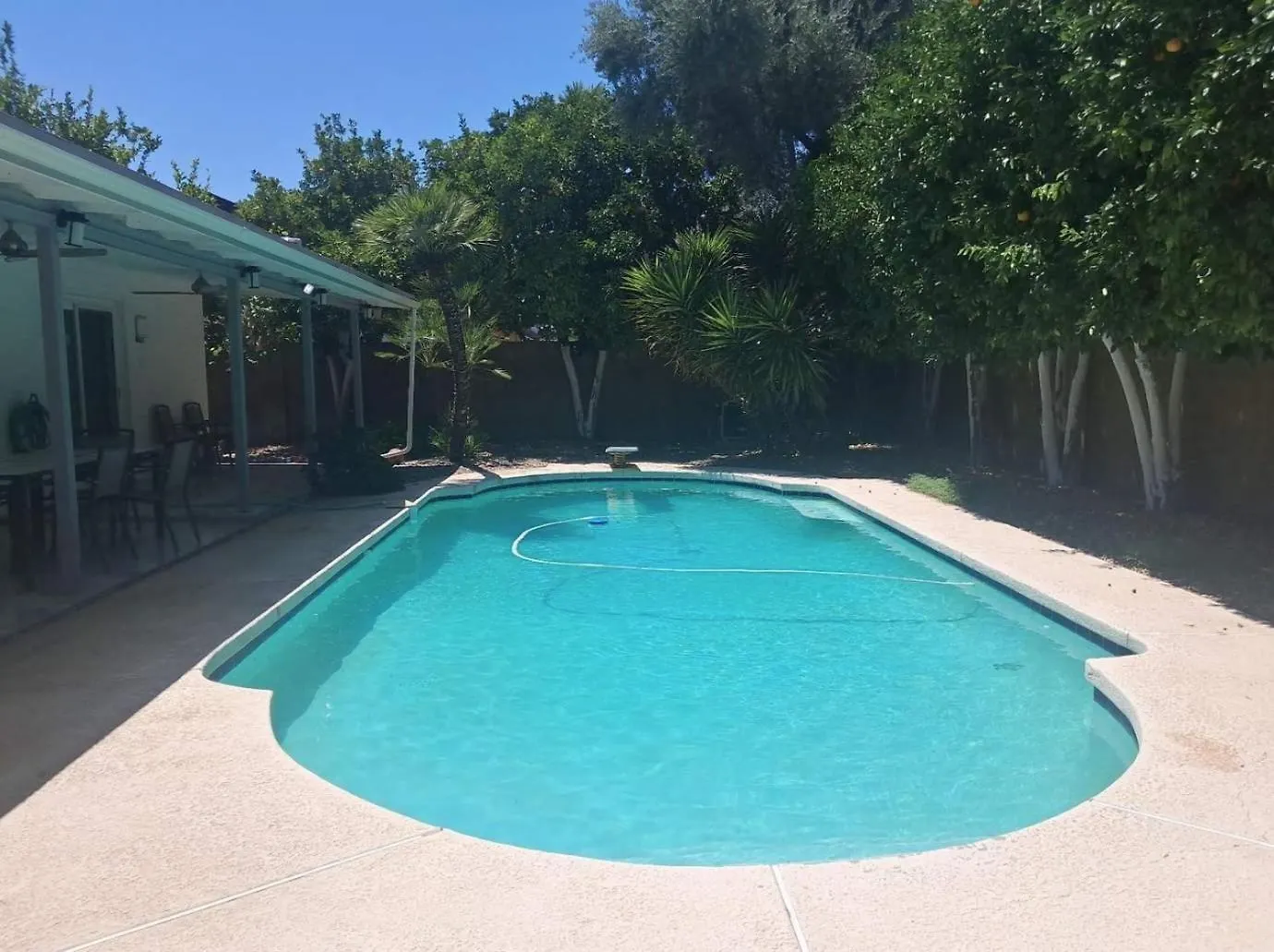 בית נופש הוילה פיניקס Quiet House With Pool Heater, Patio, Bbq, Citrus
